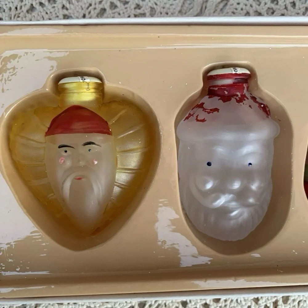 Vintage Old World Christmas Glass String Light Covers 1970s